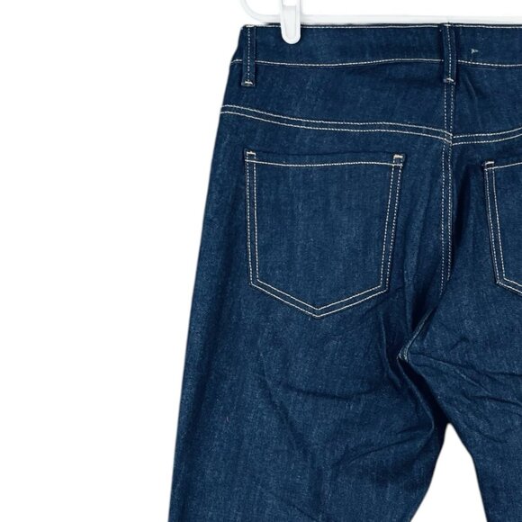 Permanent Women's Navy Blue Denim Jeans Size 14 Boot Cut Stretch Mid Rise NWT - Picture 15 of 15